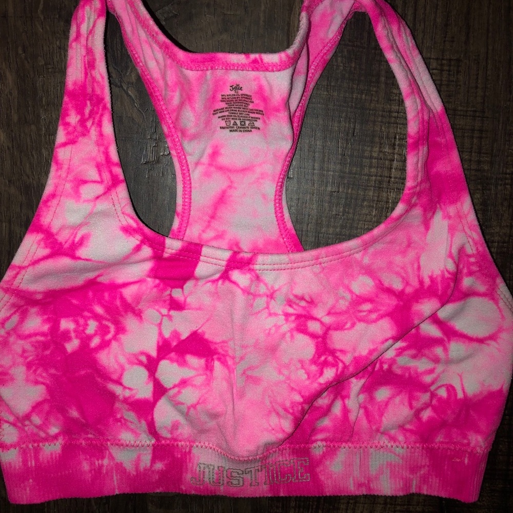 Justice sports bra